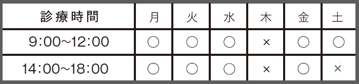 あやか内科クリニック診療時間
